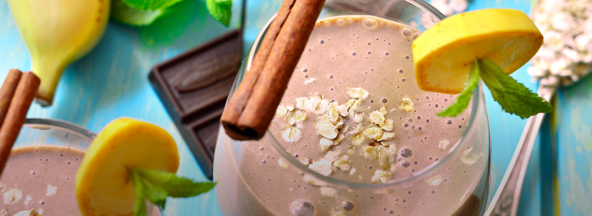 Receta nutritiva: Batido de chocolate y plátano