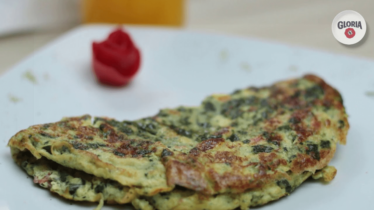 Omelette de espinaca